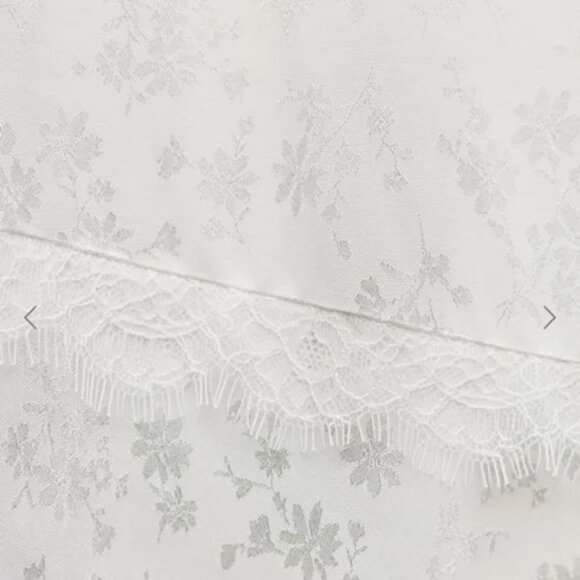 Zara Lace Jacquard Maxi Dress NWT White Size Medium - Picture 3 of 11